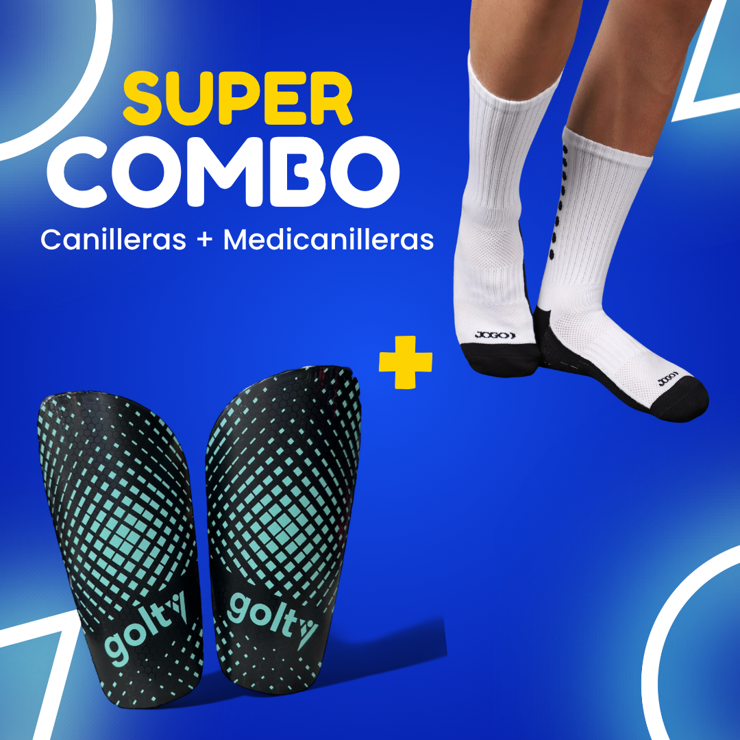 Combo Canillera Competencia Negro / Verde Menta + Medicanilleras