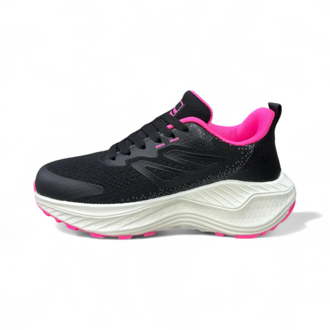 FR10-D Flyrunning Negro / Fucsia