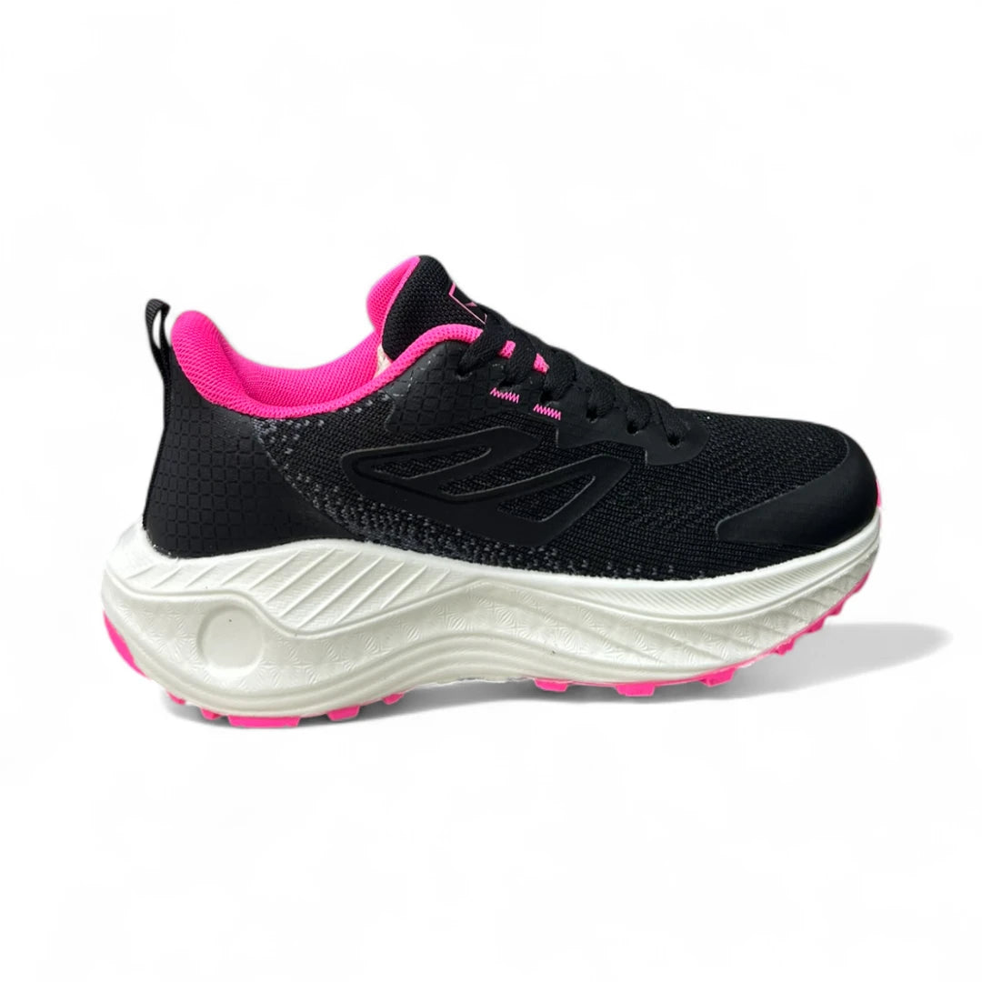 FR10-D Flyrunning Negro / Fucsia