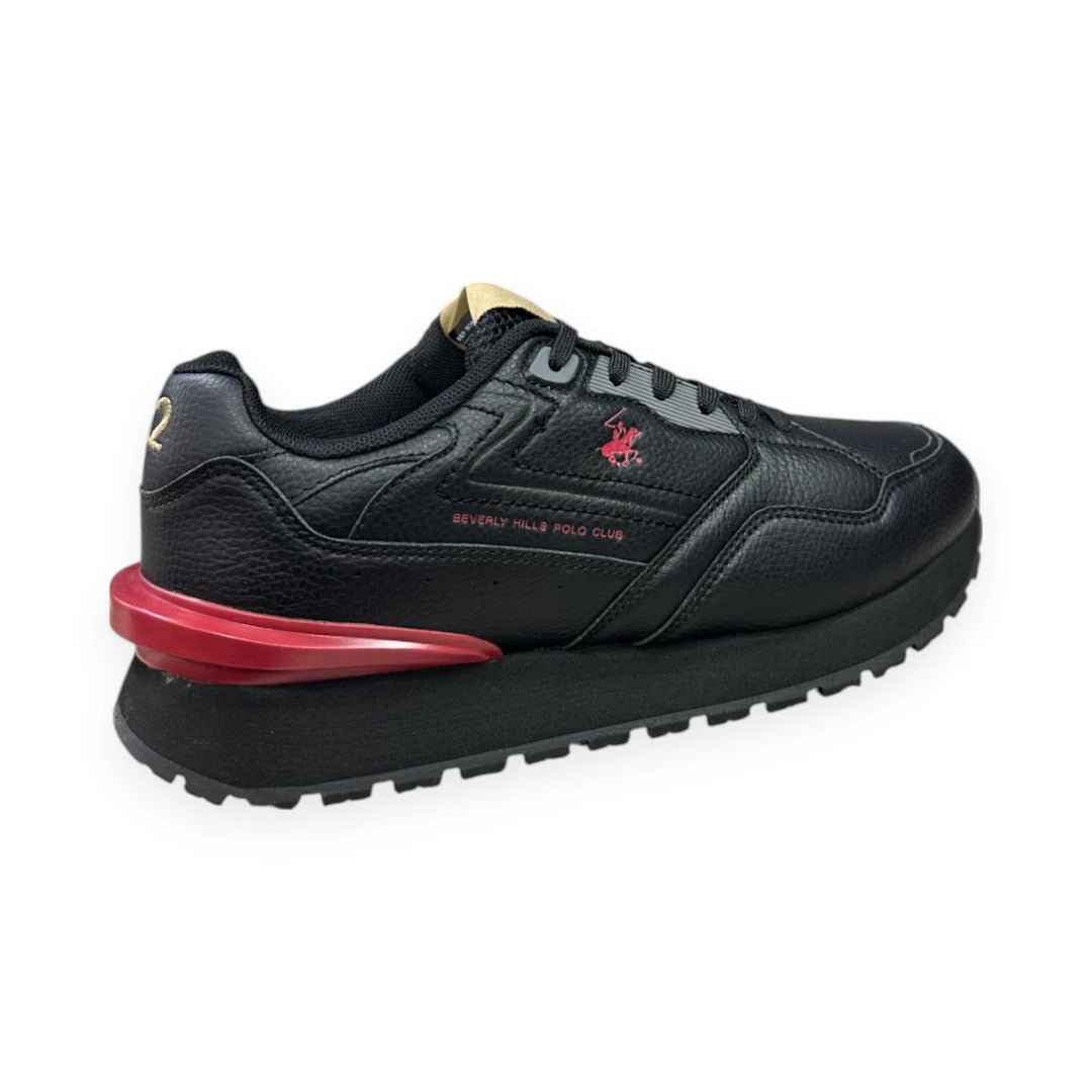 Polo Beverly Hills Borne Negro/Rojo