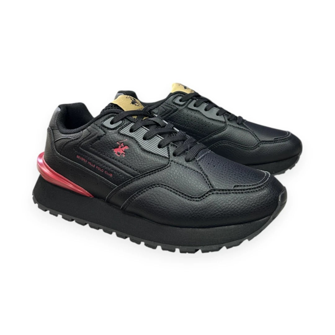 Polo Beverly Hills Borne Negro/Rojo