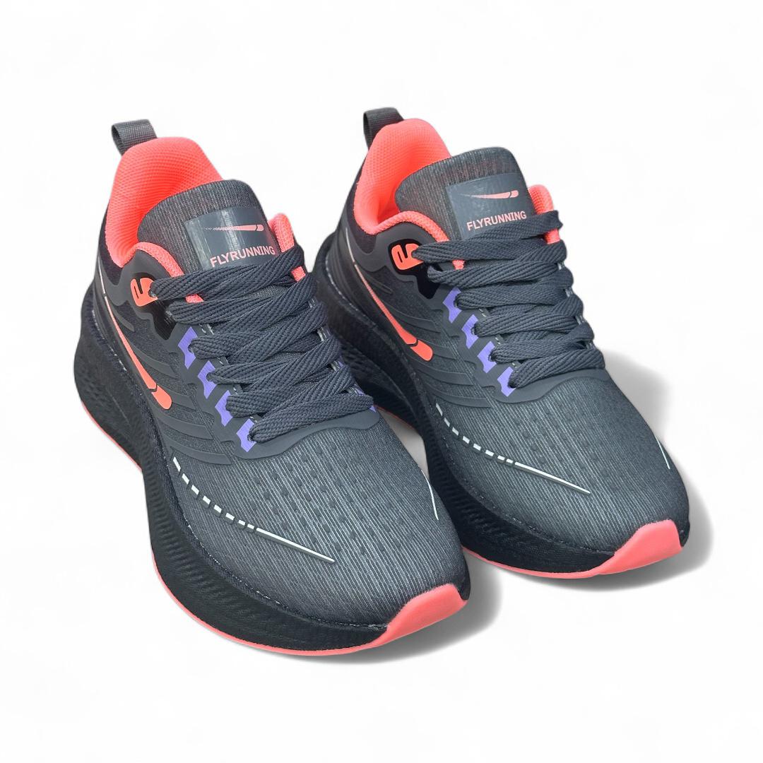 FR21A-03 Flyrunning Gris/Negro/Salmon