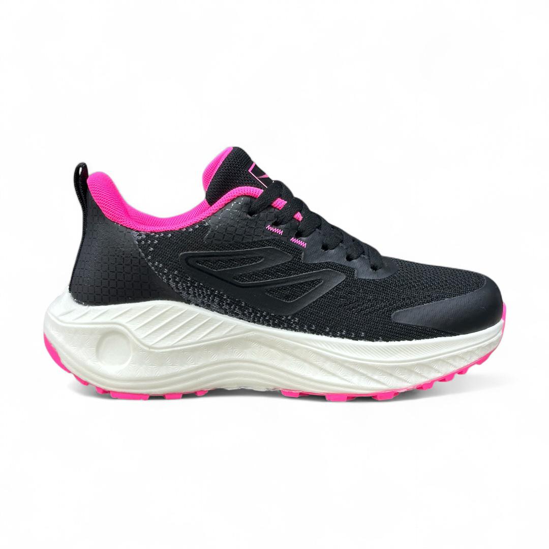 FR10-D Flyrunning Negro / Fucsia
