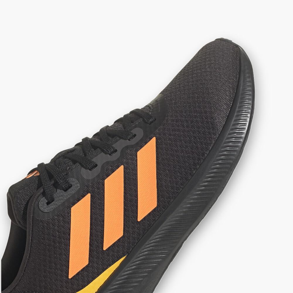 TENIS RUNNING ADIDAS RUNFALCON 3.0 NEGRO NARANJA NEGRO