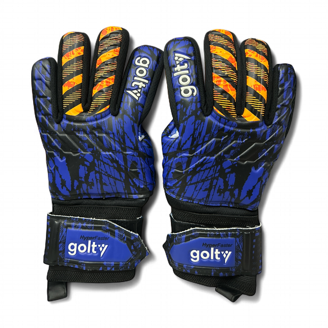 Guante Competencia Golty Hyperfaster Azul / Naranja