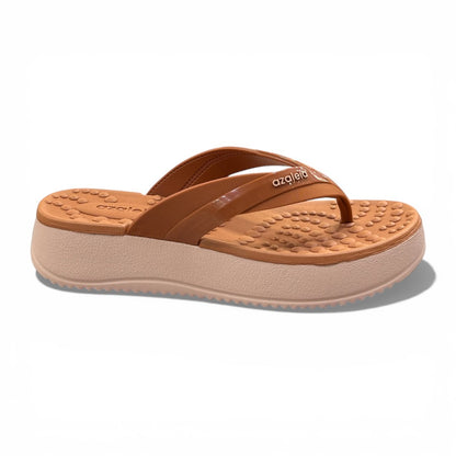 Sandalia plataforma Azaleia Marilia 19298 mujer beiges-marron - vista lateral