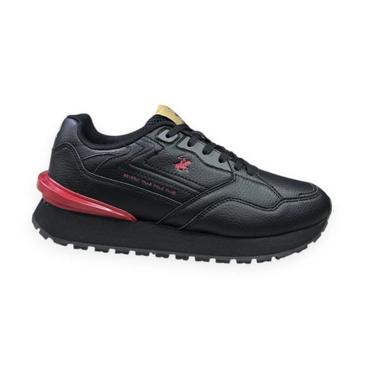 Polo Beverly Hills Borne Negro/Rojo