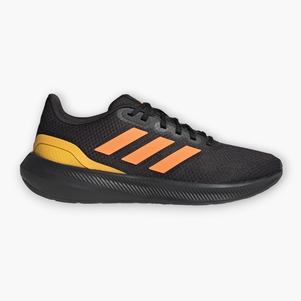 TENIS RUNNING ADIDAS RUNFALCON 3.0 NEGRO NARANJA NEGRO