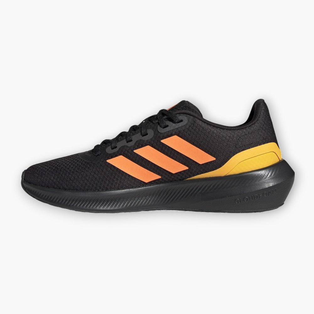TENIS RUNNING ADIDAS RUNFALCON 3.0 NEGRO NARANJA NEGRO