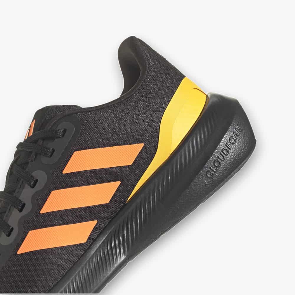 TENIS RUNNING ADIDAS RUNFALCON 3.0 NEGRO NARANJA NEGRO