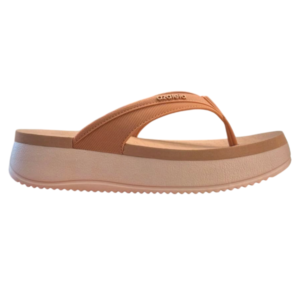 Sandalia plataforma Azaleia Maria 19180 color nude con diseño elegante y suela estable de zona 10 Sport